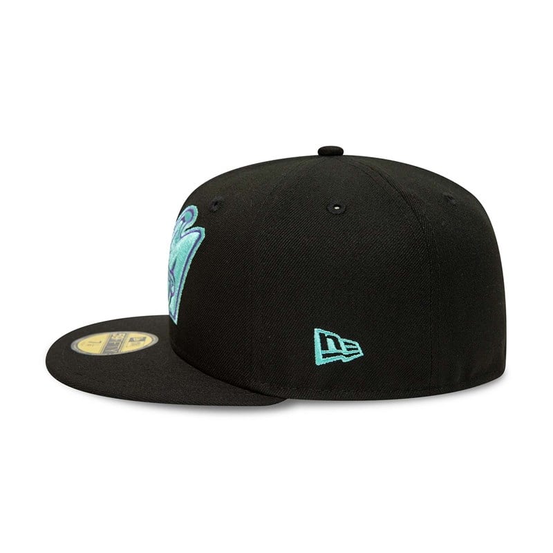 Black New Era Anahiem Angels And Tint Fitted Cap 59fifty | CYAH98043