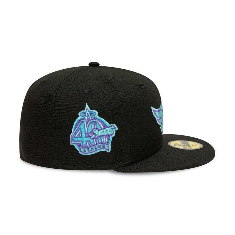 Black New Era Anahiem Angels And Tint Fitted Cap 59fifty | CYAH98043