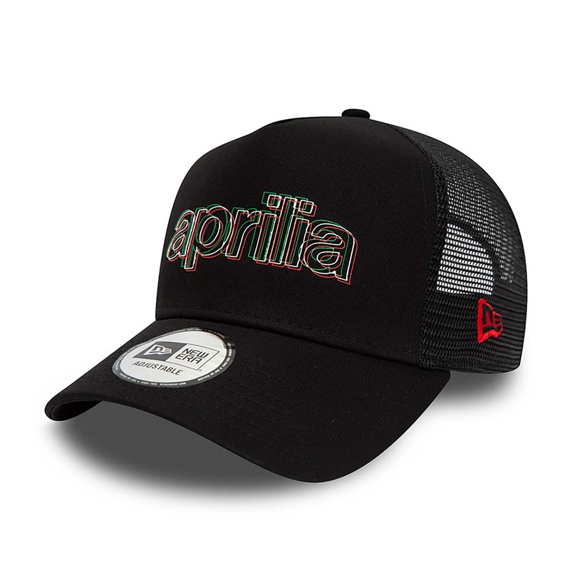 Black New Era Aprilia Essential A-frame Cap Trucker | TLEM35712