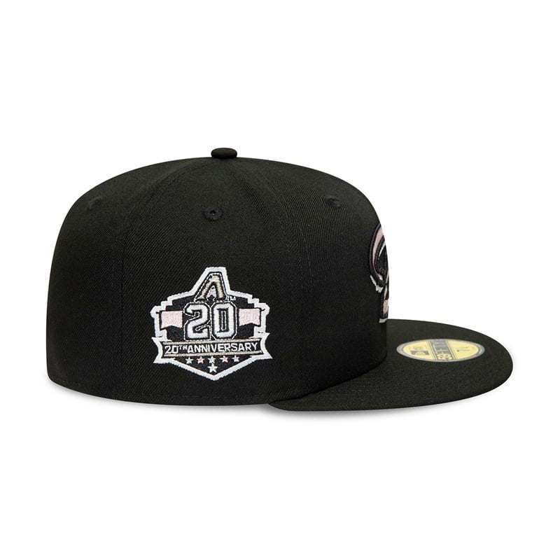 Black New Era Arizona Diamondbacks 20th Anniversary Fitted Cap 59fifty | HGAN72480