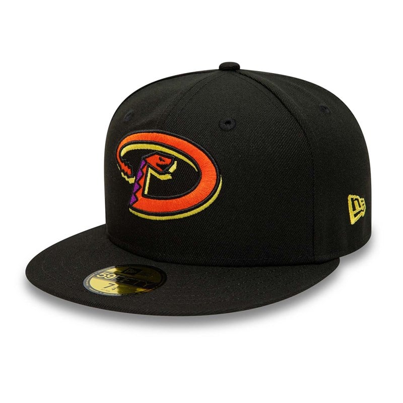 Black New Era Arizona Diamondbacks And Fitted Cap 59fifty | LYVA72056