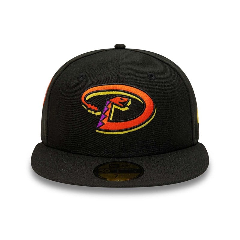 Black New Era Arizona Diamondbacks And Fitted Cap 59fifty | LYVA72056