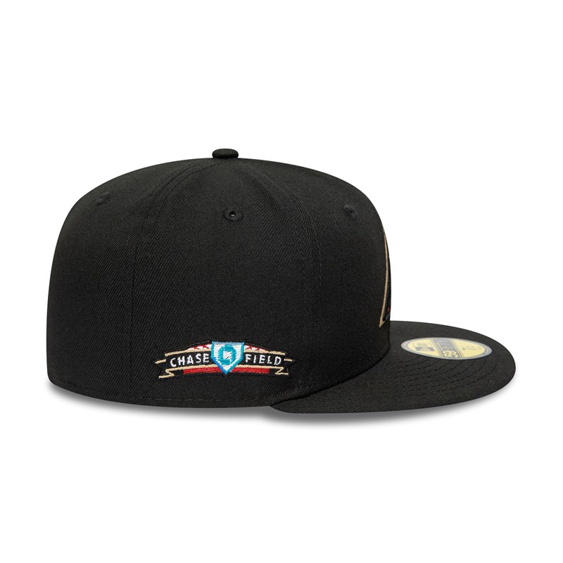 Black New Era Arizona Diamondbacks National League Stadium Fitted Cap 59fifty | ORMA20614