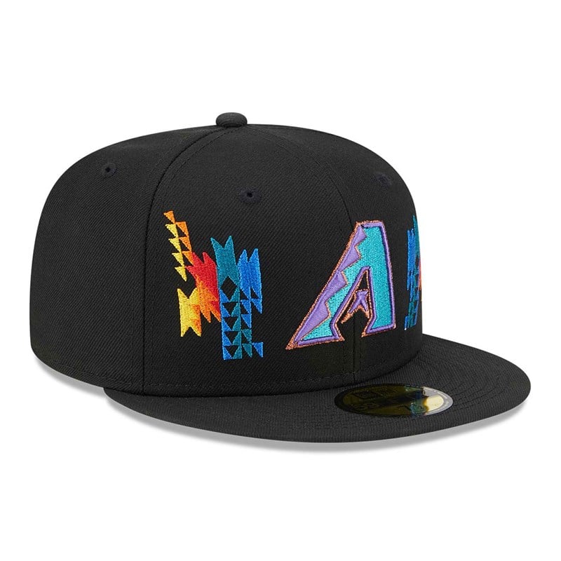 Black New Era Arizona Diamondbacks Southwestern Fitted Cap 59fifty | RLWC30945