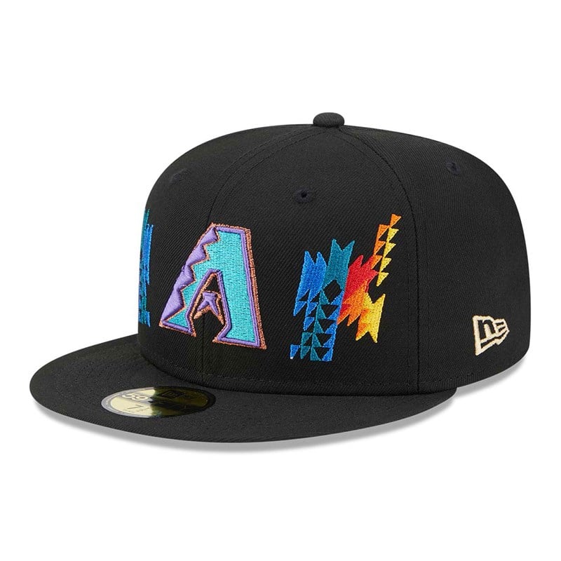 Black New Era Arizona Diamondbacks Southwestern Fitted Cap 59fifty | RLWC30945