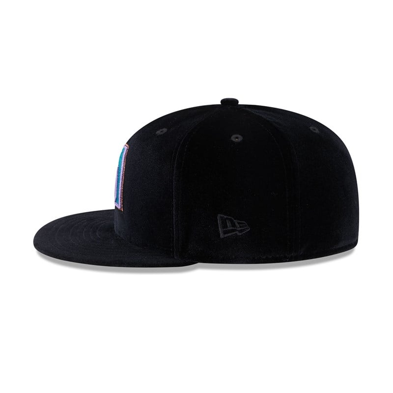 Black New Era Arizona Diamondbacks Velvet Fitted Cap 59fifty | LEJC28436