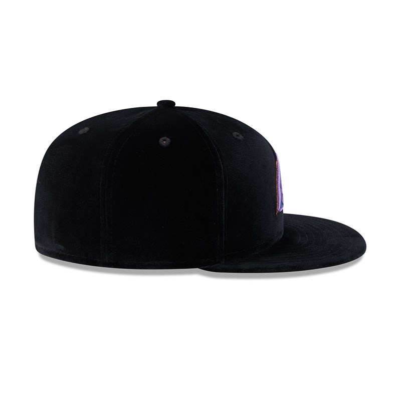 Black New Era Arizona Diamondbacks Velvet Fitted Cap 59fifty | LEJC28436