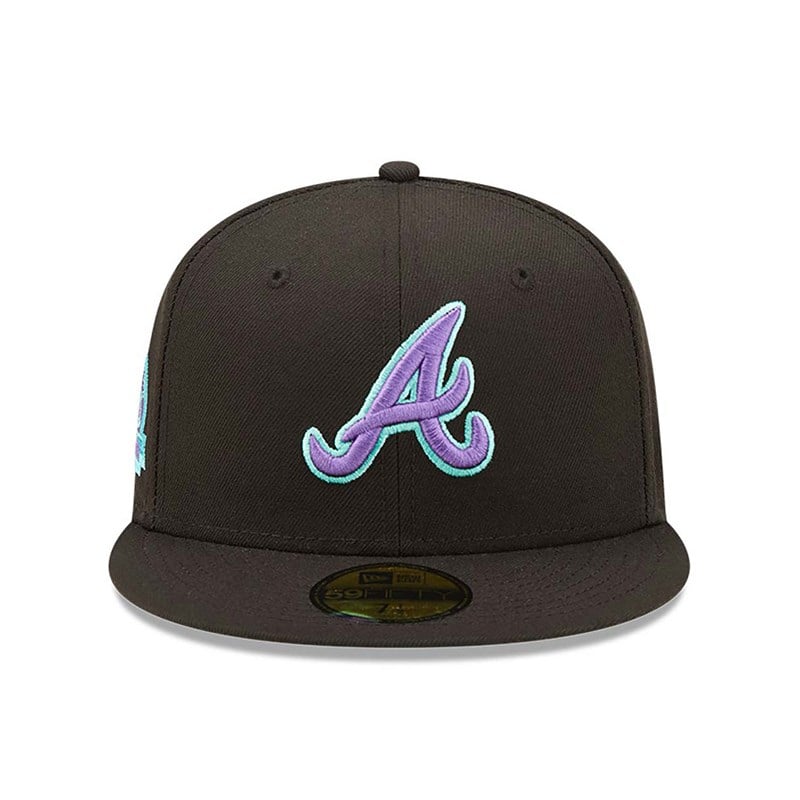 Black New Era Atlanta Braves And Tint Fitted Cap 59fifty | SXPZ76901