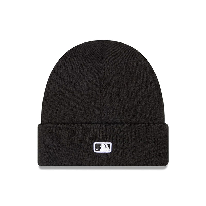 Black New Era Atlanta Braves Blackletter Knit | ZUPO12738