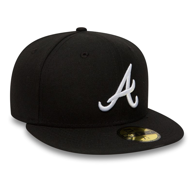 Black New Era Atlanta Braves Essential Cap 59fifty | POTS53218