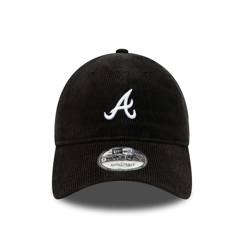 Black New Era Atlanta Braves Mini Logo Adjustable Cap 9twenty | OAEZ94761