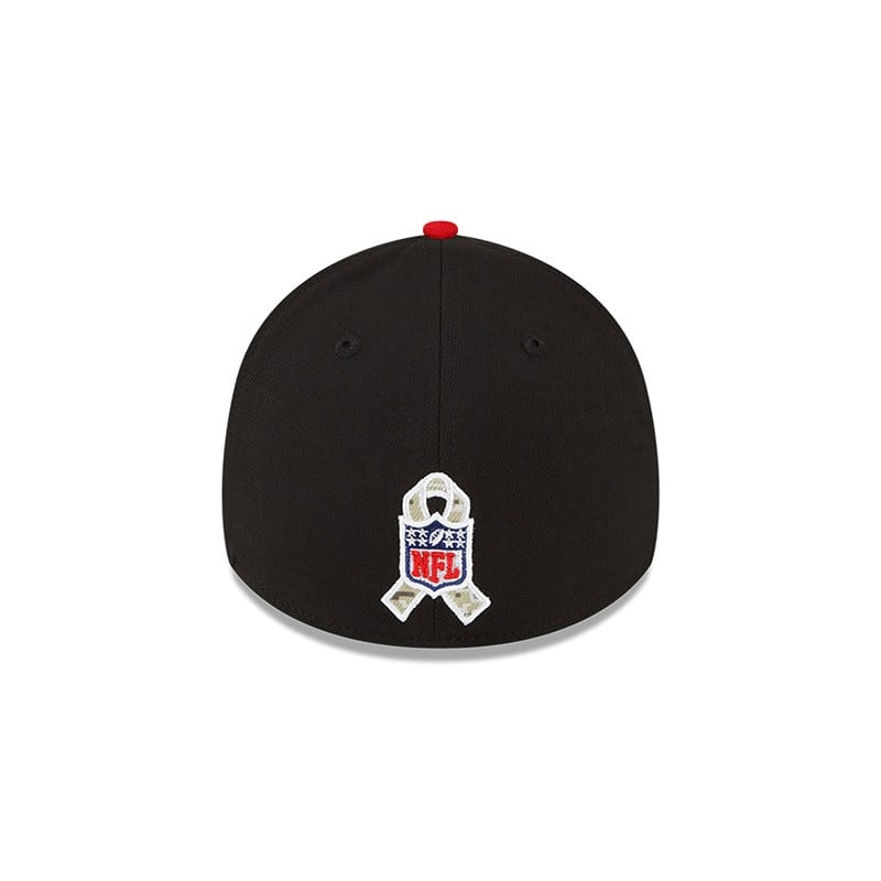 Black New Era Atlanta Falcons NFL Salute To Service Stretch Fit Cap 39thirty | OYVD92405