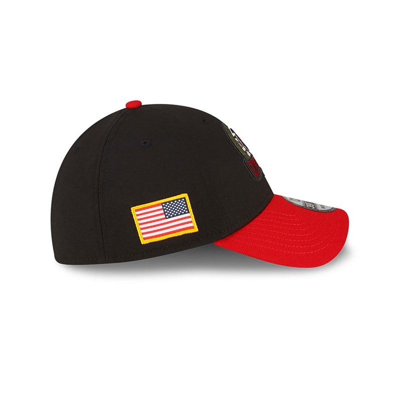 Black New Era Atlanta Falcons NFL Salute To Service Stretch Fit Cap 39thirty | OYVD92405