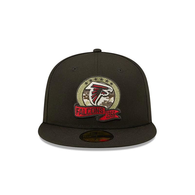 Black New Era Atlanta Falcons NFL Salute To Service Fitted Cap 59fifty | ROGA38652