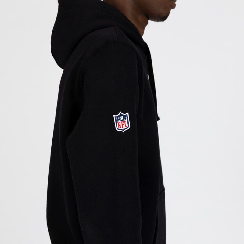 Black New Era Atlanta Falcons Pullover Team Logo Hoodie | HUBO36294