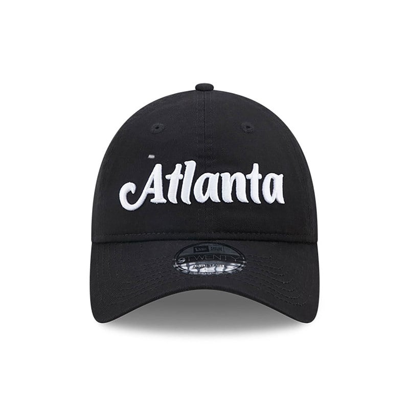 Black New Era Atlanta Hawks Authentics City Edition Adjustable Cap 9twenty | LUFJ02563