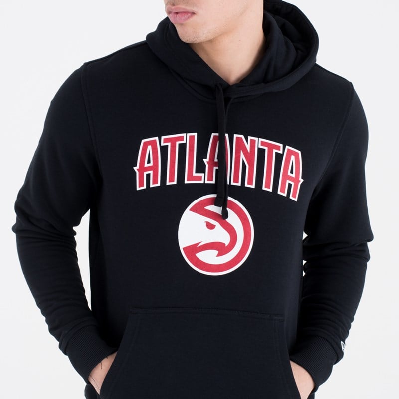 Black New Era Atlanta Hawks Team Logo Hoodie | KTNP09286