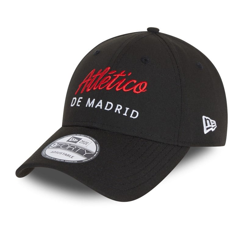 Black New Era Atletico Madrid Repreve Adjustable Cap 9forty | TFAG15732