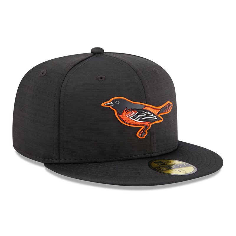 Black New Era Baltimore Orioles MLB Clubhouse Fitted Cap 59fifty | LZIN12584