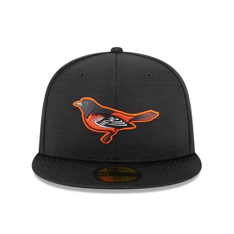 Black New Era Baltimore Orioles MLB Clubhouse Fitted Cap 59fifty | LZIN12584