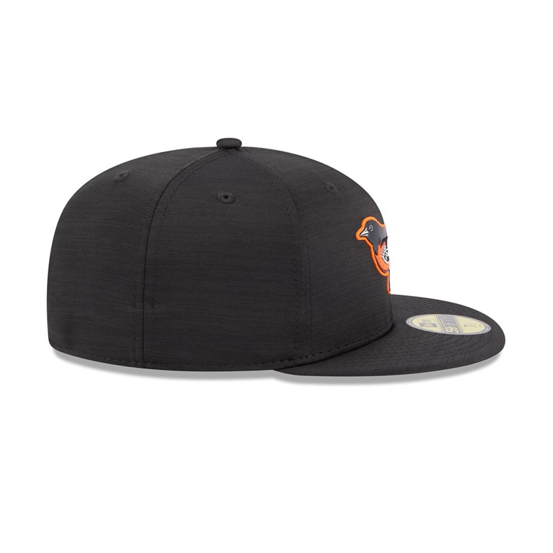 Black New Era Baltimore Orioles MLB Clubhouse Fitted Cap 59fifty | LZIN12584