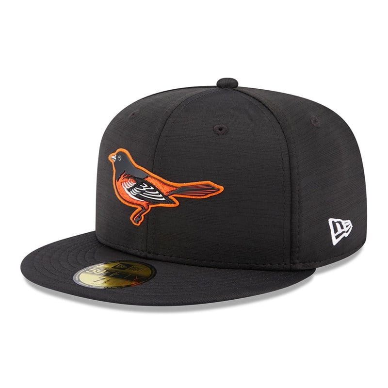 Black New Era Baltimore Orioles MLB Clubhouse Fitted Cap 59fifty | LZIN12584