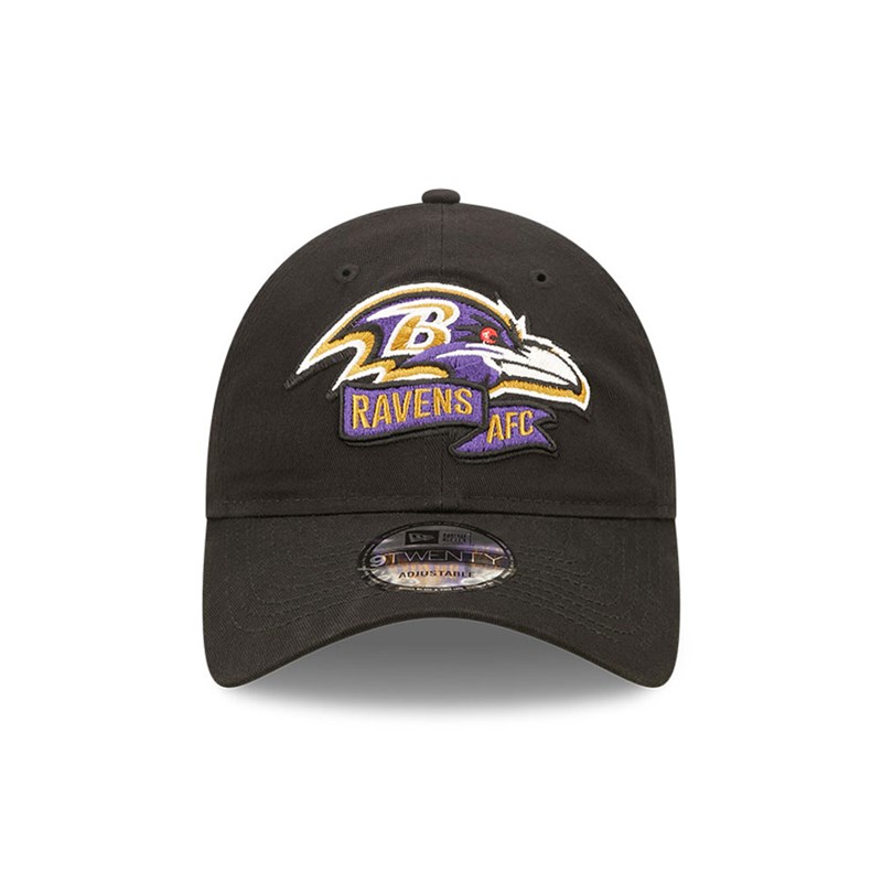 Black New Era Baltimore Ravens NFL Sideline 2022 Adjustable Cap 9twenty | HEGV70839