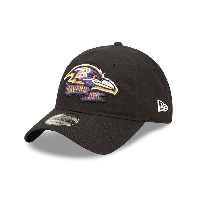 Black New Era Baltimore Ravens NFL Sideline 2022 Adjustable Cap 9twenty | HEGV70839