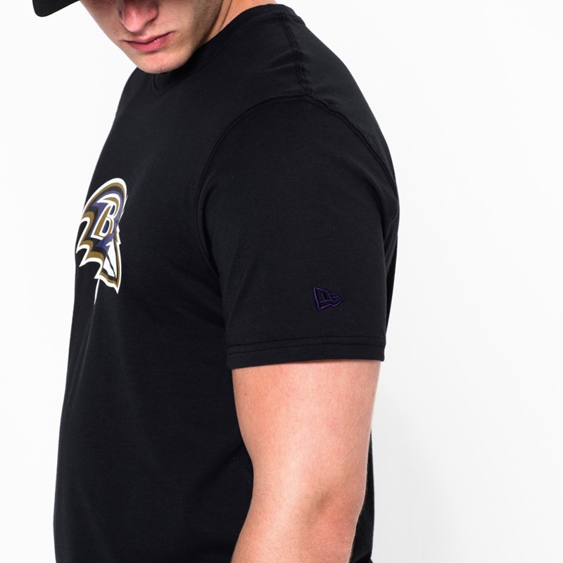 Black New Era Baltimore Ravens Team Logo T-Shirt | XPBD14673