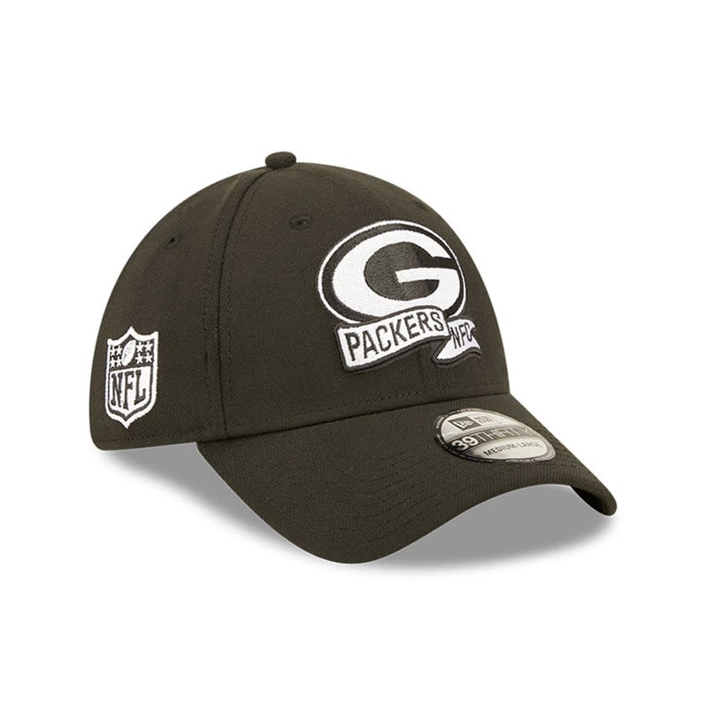 Black New Era Bay Packers NFL Sideline 2022 Stretch Fit Cap 39thirty | CNLE14025