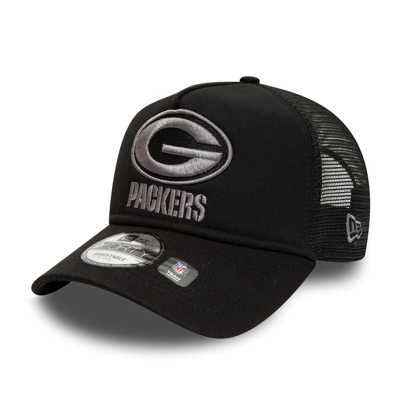 Black New Era Bay Packers X Alpha Industries A-frame Cap 9forty | TKOJ17489