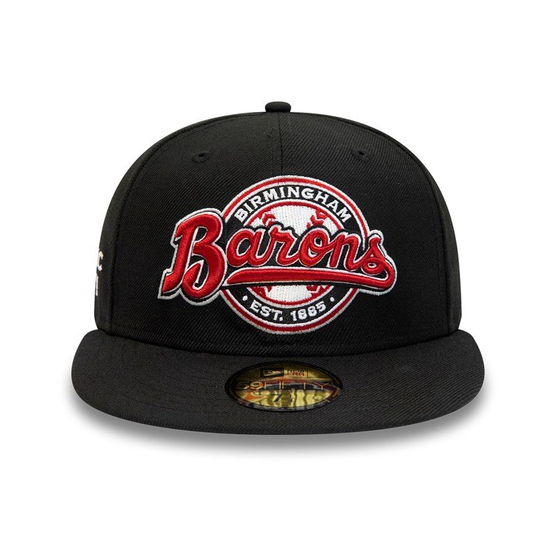 Black New Era Birmingham Barons Milb And Wordmark Fitted Cap 59fifty | WFOI82164