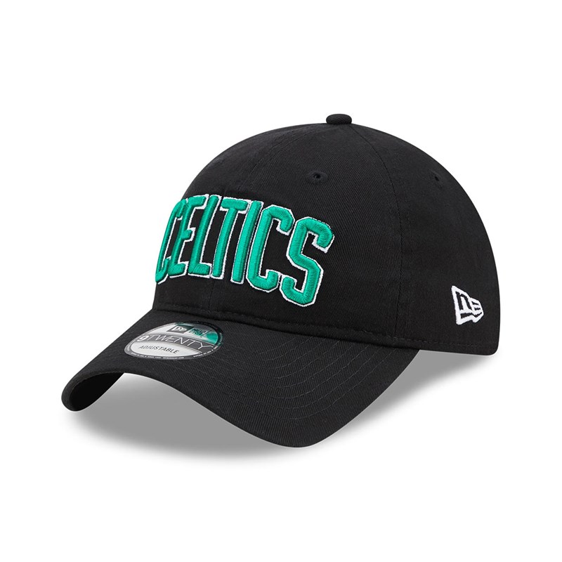 Black New Era Boston Celtics NBA Statement Adjustable Cap 9twenty | PVHR64017