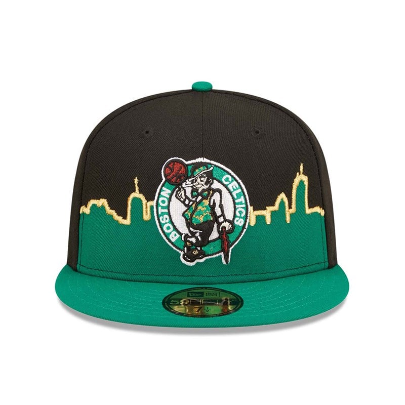 Black New Era Boston Celtics NBA Tip Off 2022 Fitted Cap 59fifty | NFRC93568