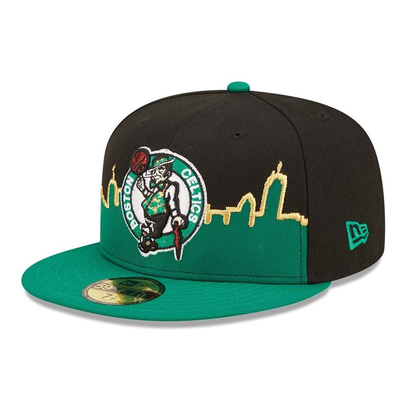 Black New Era Boston Celtics NBA Tip Off 2022 Fitted Cap 59fifty | NFRC93568