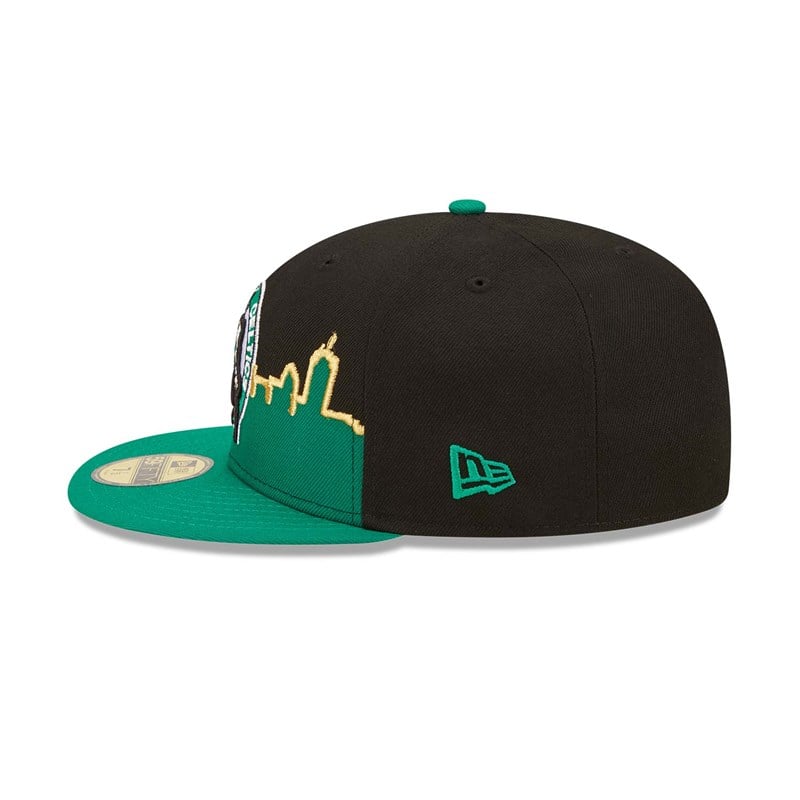 Black New Era Boston Celtics NBA Tip Off 2022 Fitted Cap 59fifty | NFRC93568