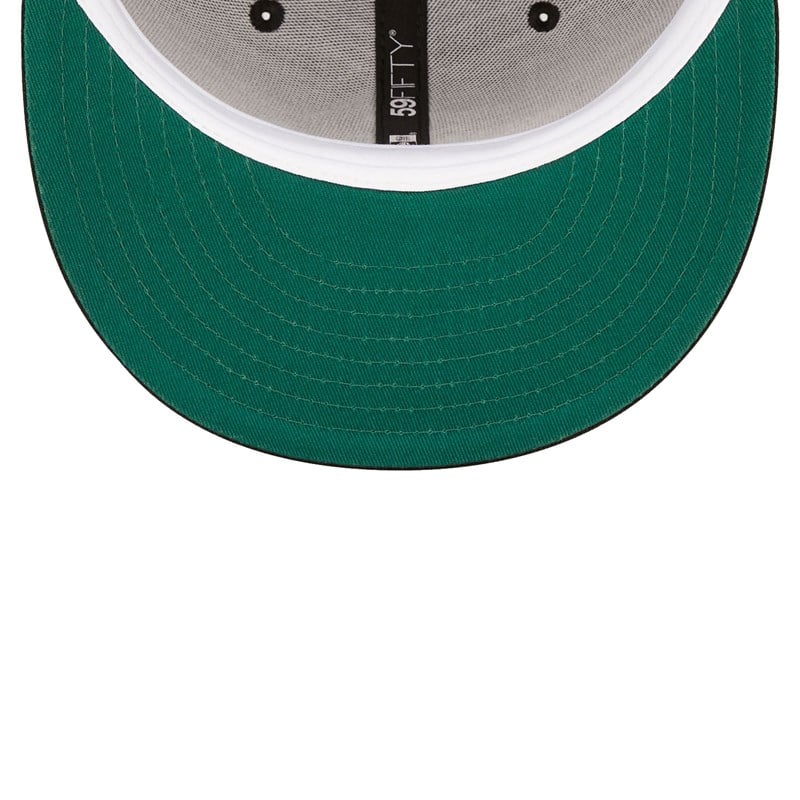 Black New Era Boston Celtics Roller Fitted Cap 59fifty | TVRO15249