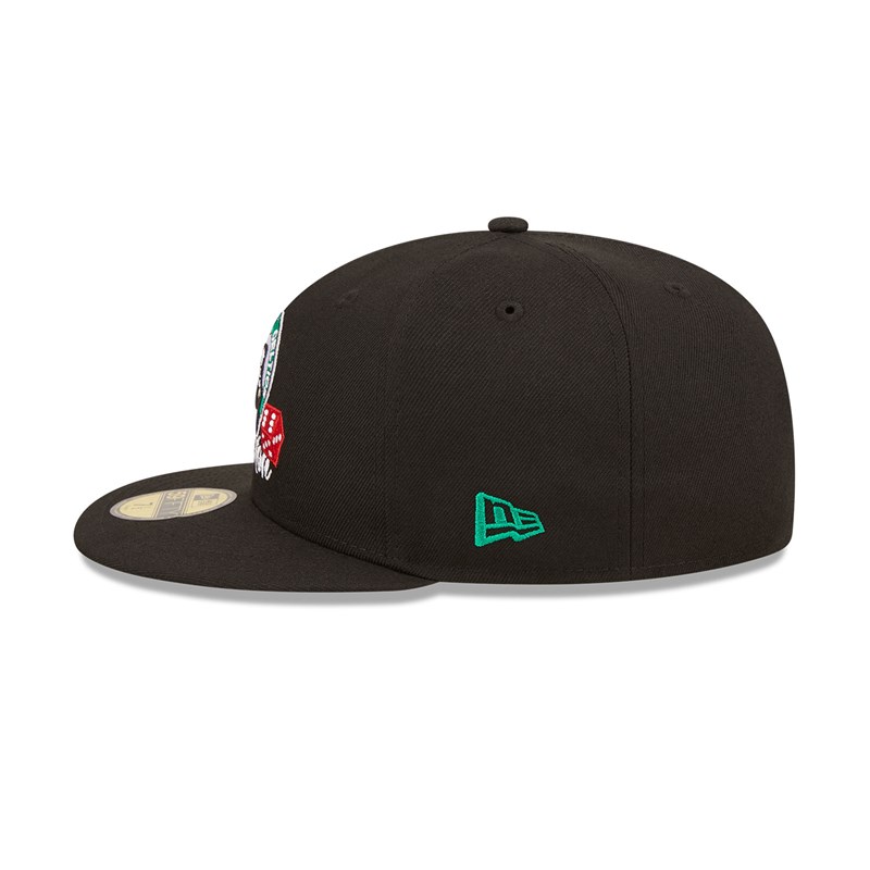 Black New Era Boston Celtics Roller Fitted Cap 59fifty | TVRO15249