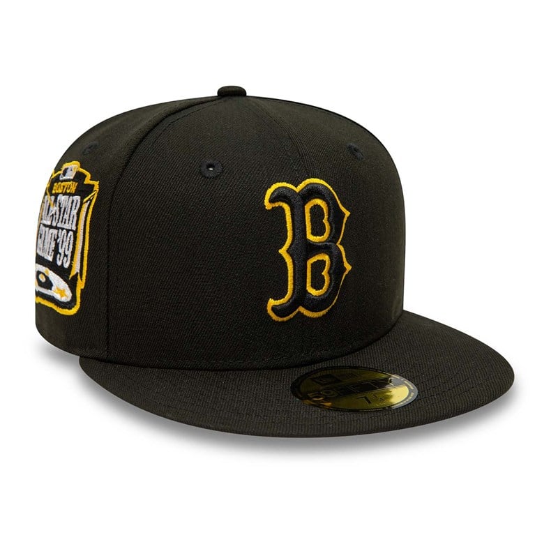 Black New Era Boston Sox And Fitted Cap 59fifty | DSAX65918