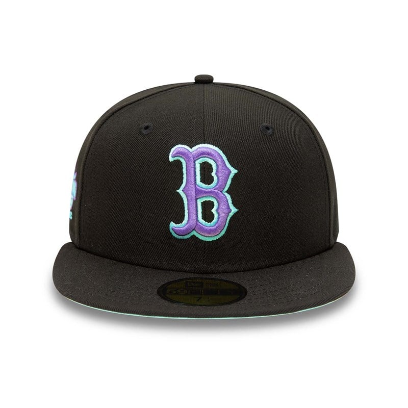 Black New Era Boston Sox And Tint Fitted Cap 59fifty | TSEA28495