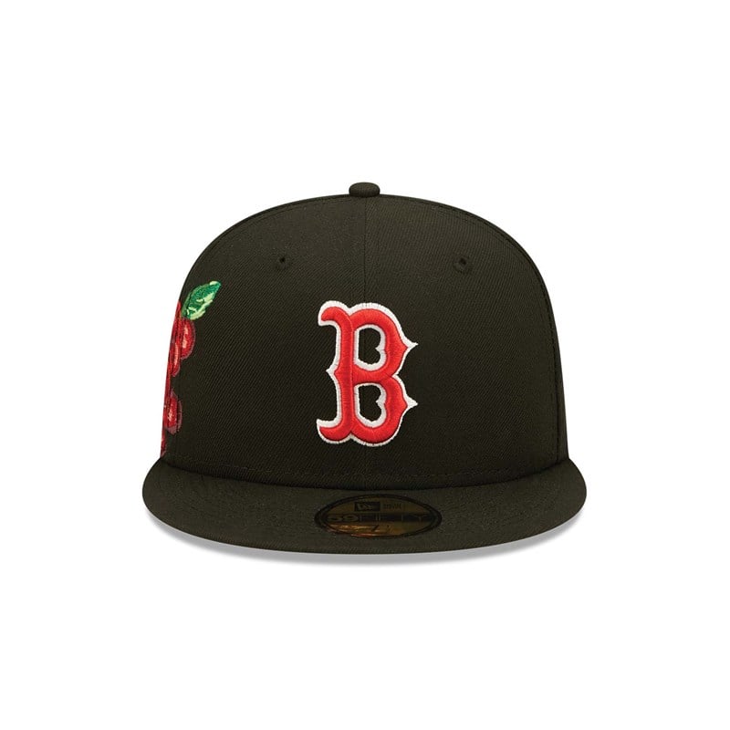 Black New Era Boston Sox Fruit Fitted Cap 59fifty | FQGP61975