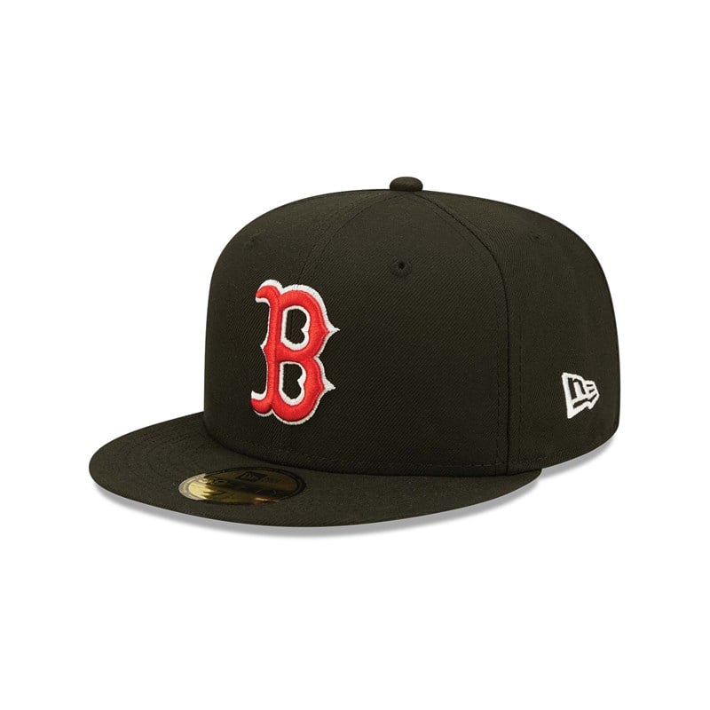 Black New Era Boston Sox Fruit Fitted Cap 59fifty | FQGP61975