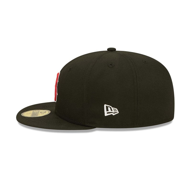 Black New Era Boston Sox Fruit Fitted Cap 59fifty | FQGP61975