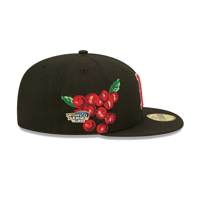 Black New Era Boston Sox Fruit Fitted Cap 59fifty | FQGP61975