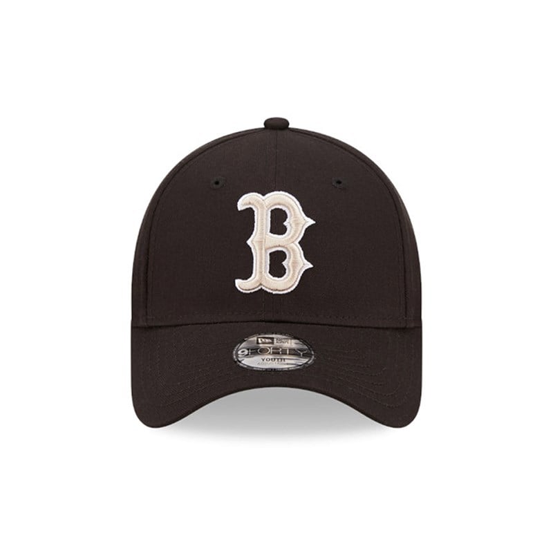 Black New Era Boston Sox League Essential Kids Adjustable Cap 9forty | XPCI15843