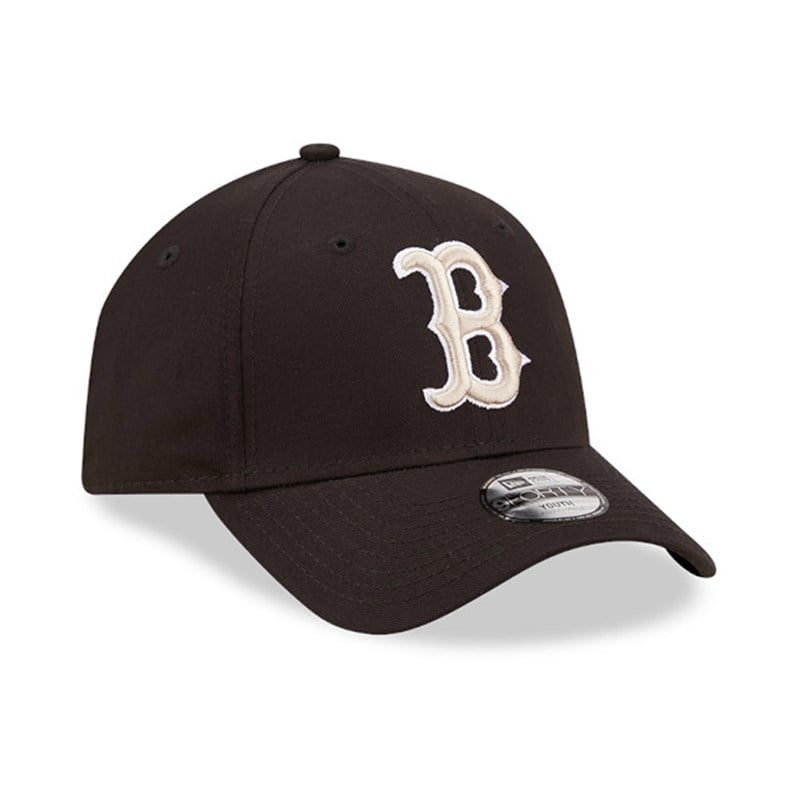 Black New Era Boston Sox League Essential Kids Adjustable Cap 9forty | XPCI15843