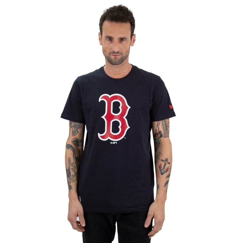 Black New Era Boston Sox Logo Infill T-Shirt | WULR27964