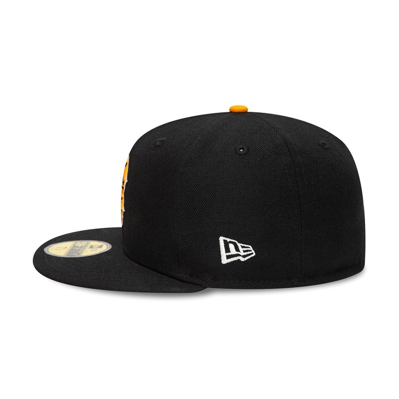 Black New Era Boston Sox Tiger Fill Fitted Cap 59fifty | CNFA89653