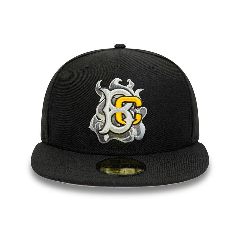 Black New Era Brooklyn Cyclones Milb And Fitted Cap 59fifty | JERM87506