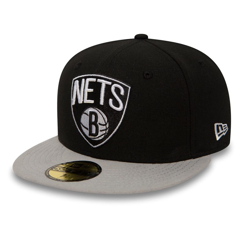 Black New Era Brooklyn Nets Essential Cap 59fifty | QWXH02789